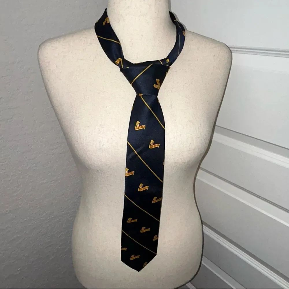 Vintage Reis of New Haven Morton Old Salt Silk Blend Neck Tie